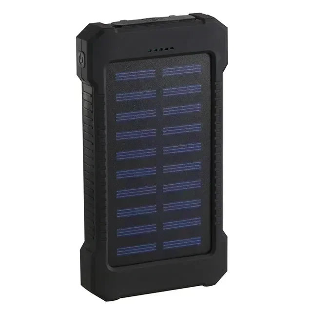 200000mAh Portable Solar Power Bank External Battery Fast Charging Waterproof Powerbank with SOS Flashlight Poverbank for Xiaomi