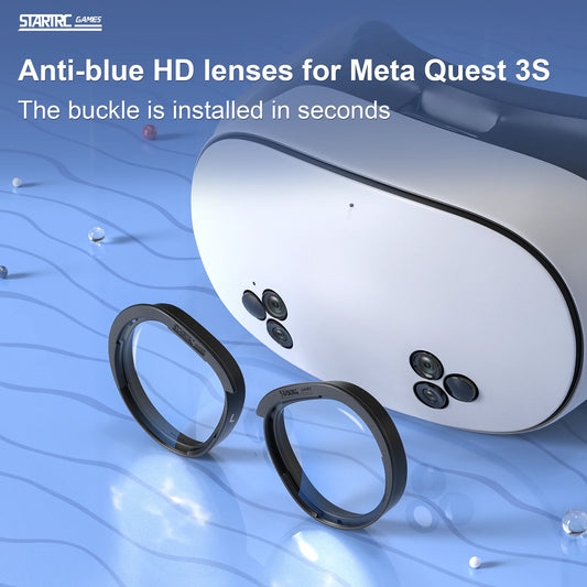 Suitable for Meta Quest 3S VR scratch resistant ring lens protective cover, anti eye blue light Quest 2 accessories