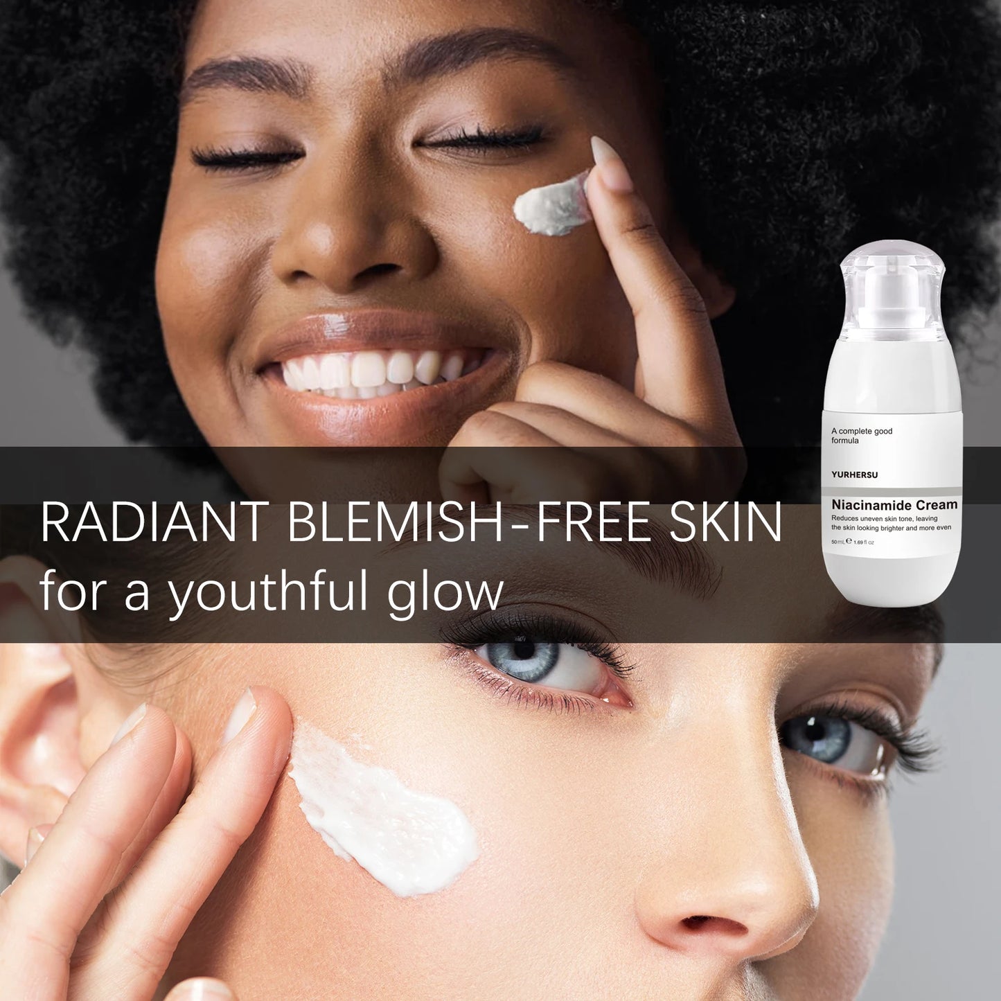 Niacinamide Face Cream, Minimizes Pores, Moisturizes, Suitable for Oily Skin, Effectively Hydrates