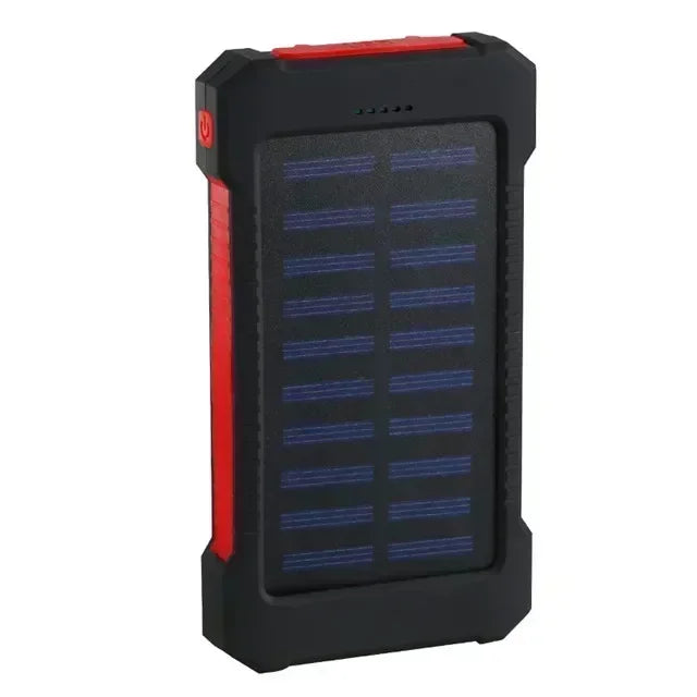 200000mAh Portable Solar Power Bank External Battery Fast Charging Waterproof Powerbank with SOS Flashlight Poverbank for Xiaomi